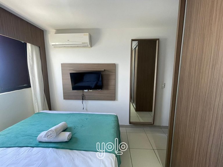 Beach Class Excelsior - Flat 2 quartos no Pina