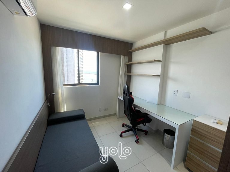 Beach Class Excelsior - Flat 2 quartos no Pina