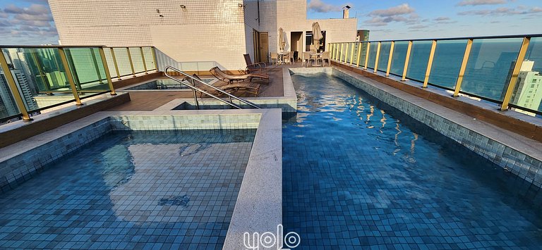 Beach Class Conselheiro - Flat 100m da praia #202