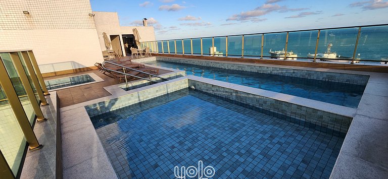 Beach Class Conselheiro - Flat a 100m da praia