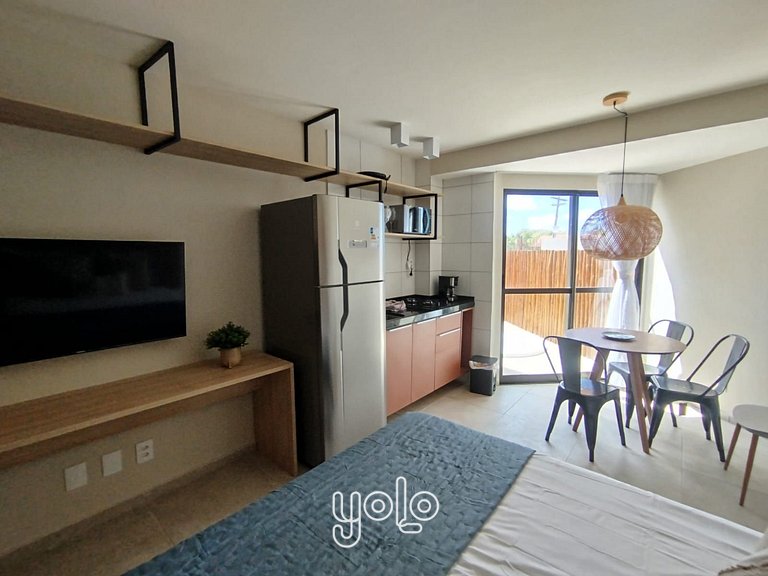 Studio com Jacuzzi na Praia dos Carneiros