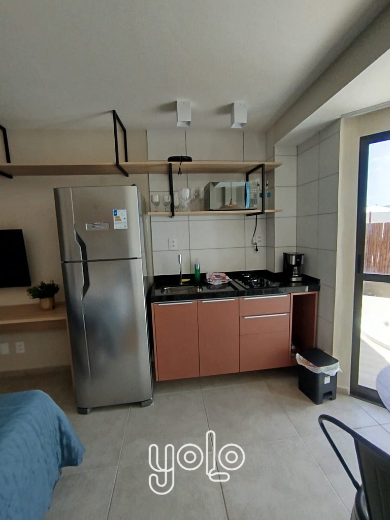 Studio com Jacuzzi na Praia dos Carneiros