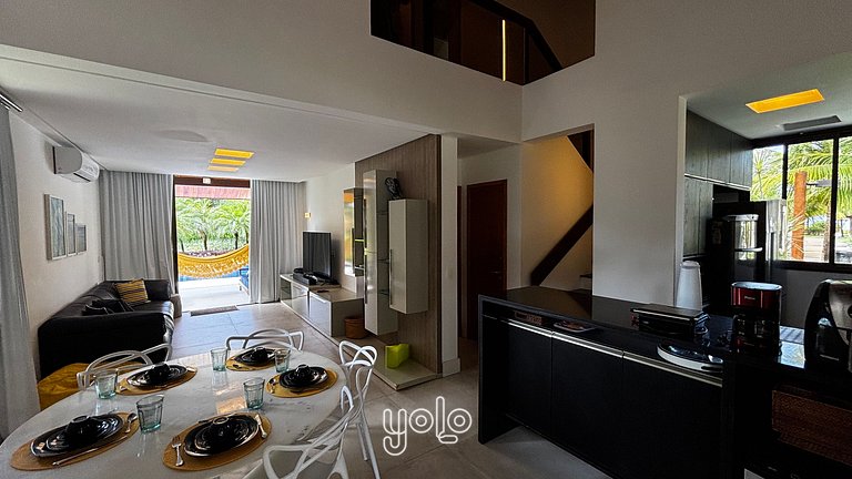 Bangalô com Piscina Privativa no Malawi Muro Alto