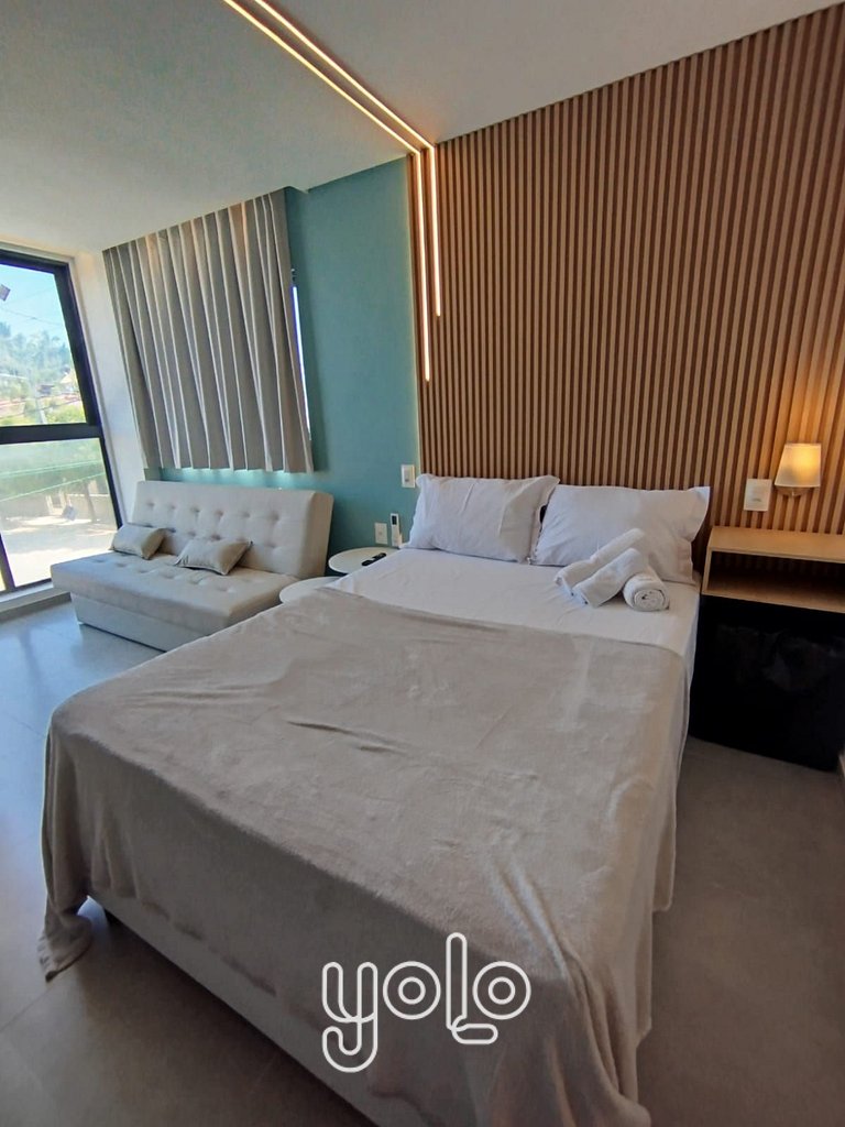 Nawa Beach - Flat a 150m da Praia de Campas #101