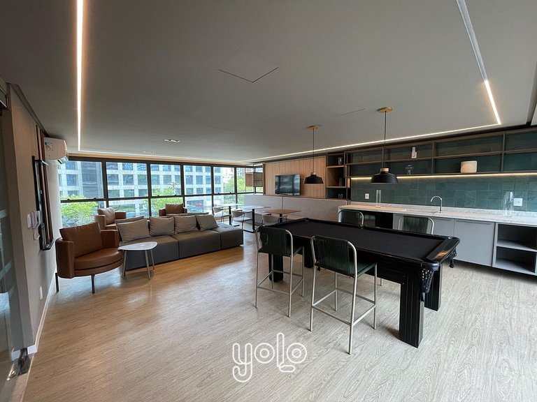 Flat no Icon Design Living Boa Viagem por Yolo