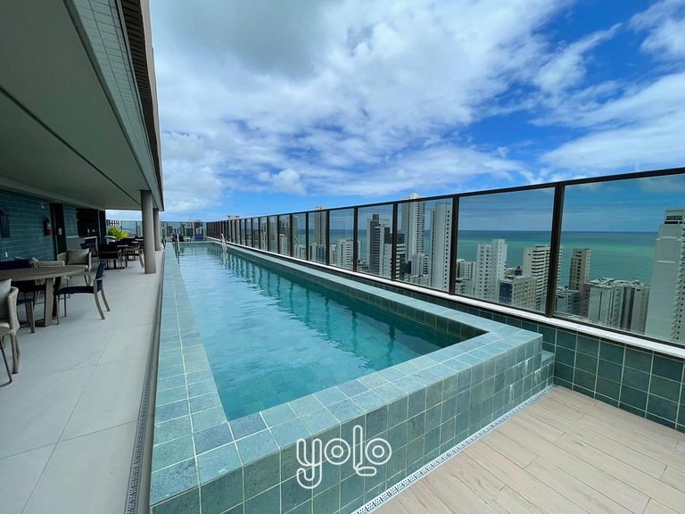 Studio Moderno no Icon Boa Viagem #1607