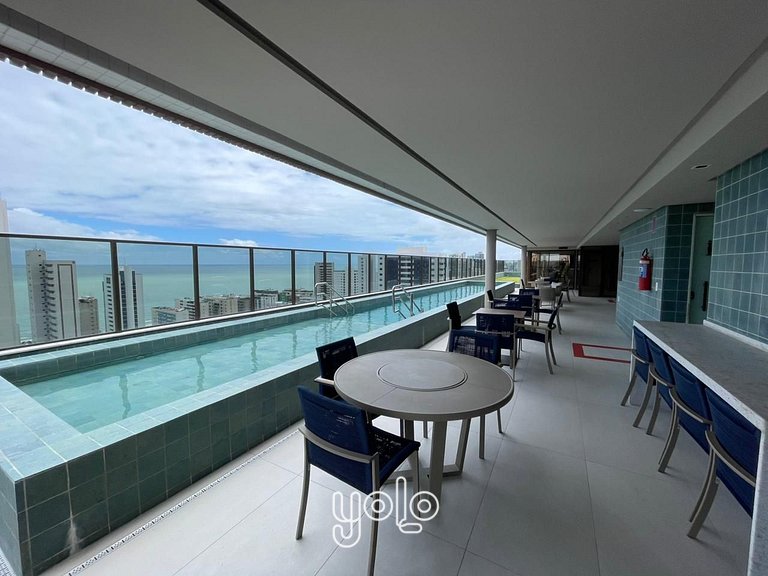 Flat no Icon Design Living Boa Viagem por Yolo