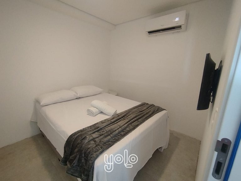 Flat a 100m da praia - mar de Campas em Tamandaré