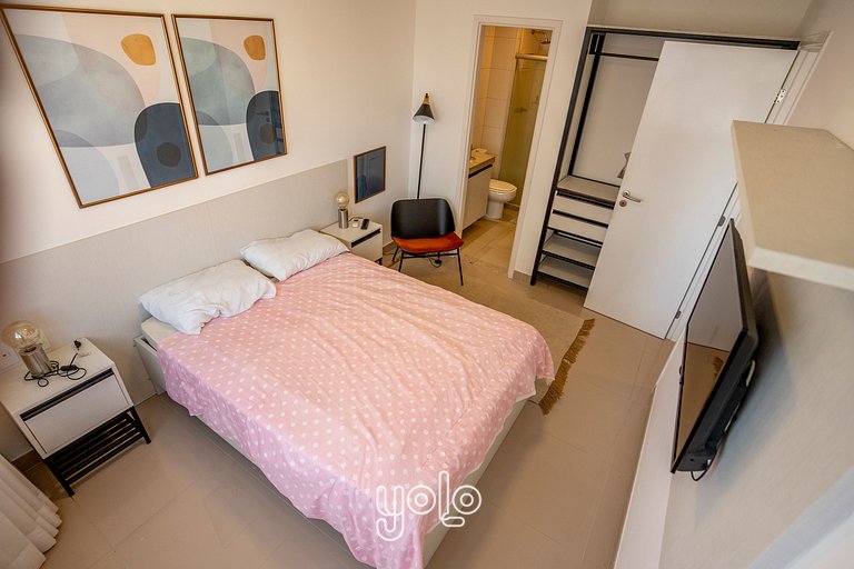 Beach Class Hotels & Residence Flat 1 quarto #2401