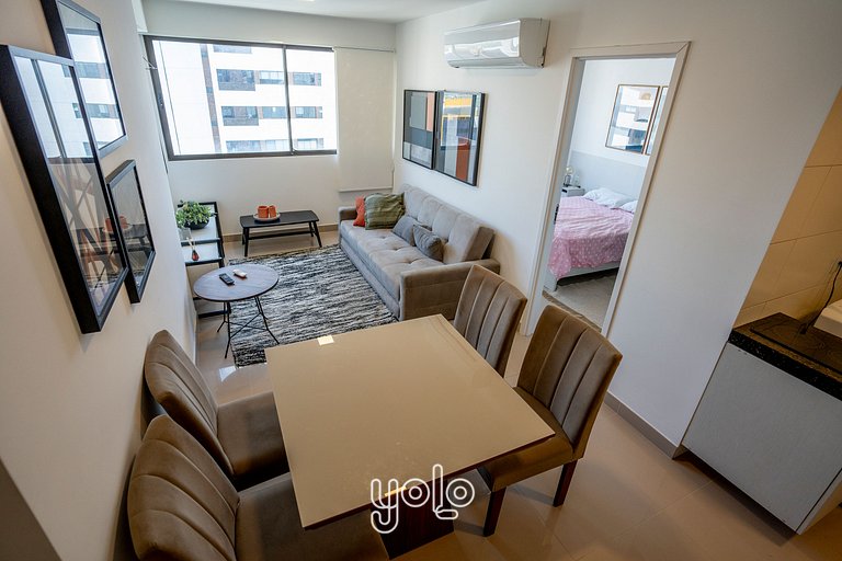 Beach Class Hotels & Residence Flat 1 quarto #2401