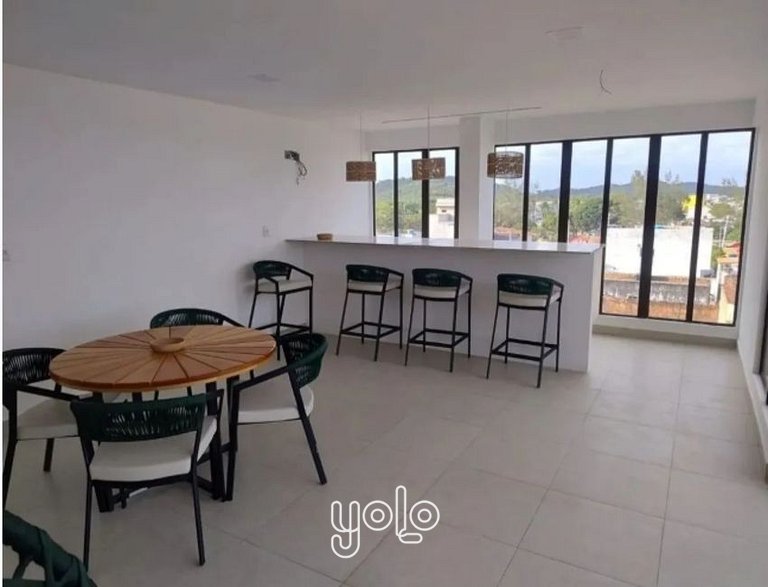 Flat com piscina privativa Carneiros #05