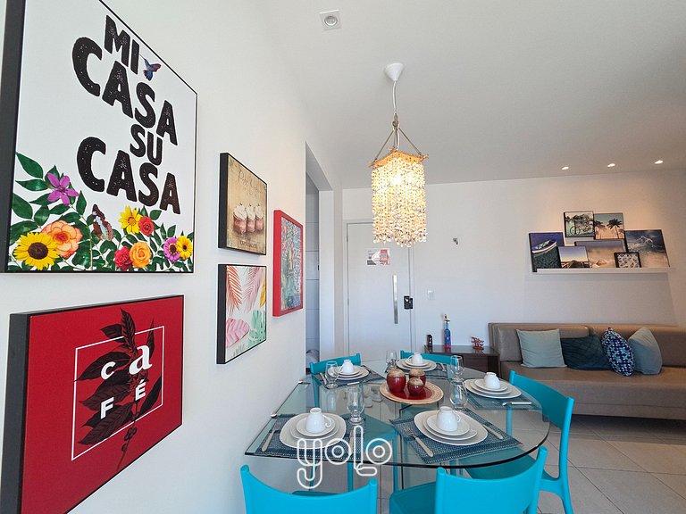 Muro Alto Condomínio Clube – Flat 2 quartos #405