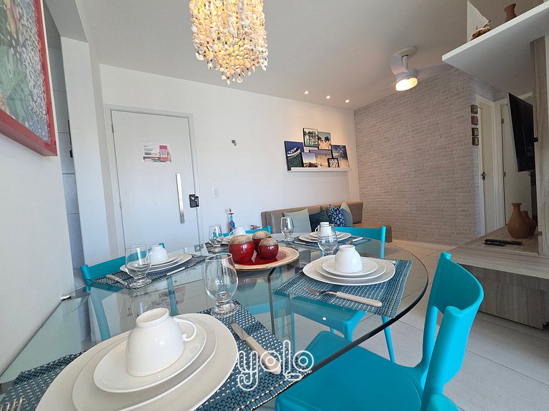 Muro Alto Condomínio Clube – Flat 2 quartos #405