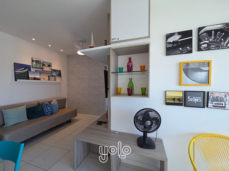 Muro Alto Condomínio Clube – Flat 2 quartos #405