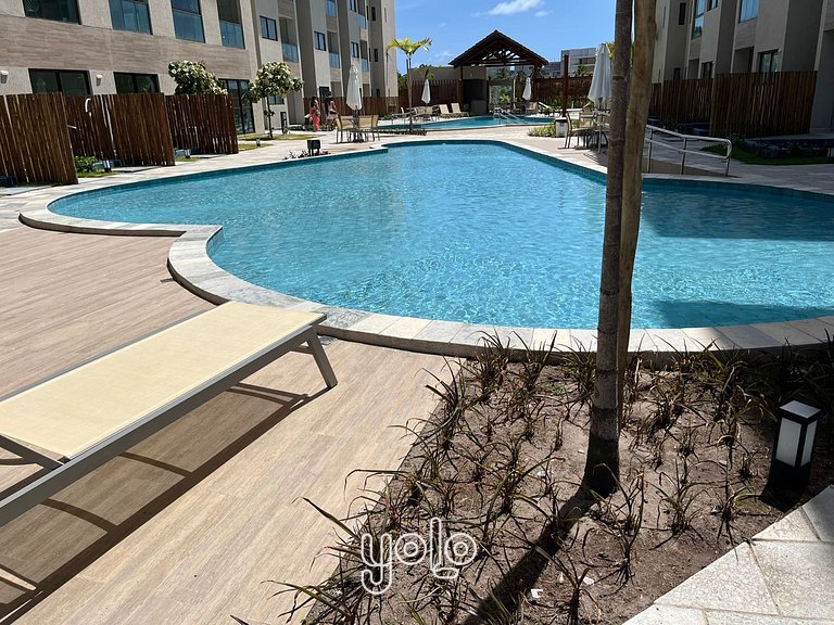 Studio com Jacuzzi na Praia dos Carneiros