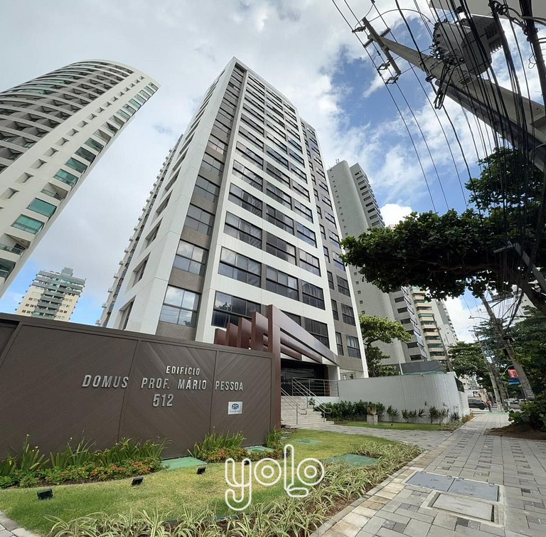 Flat Moderno Vista Mar Boa Viagem #1201