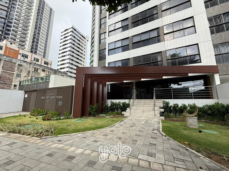 Studio em Boa Viagem: Conforto e vista mar #503