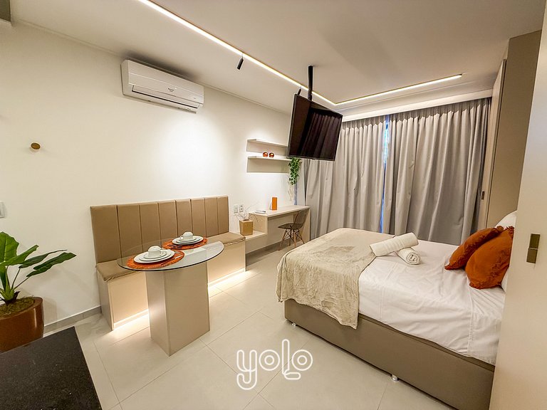 Studio 100m da Praia de Boa Viagem #1303