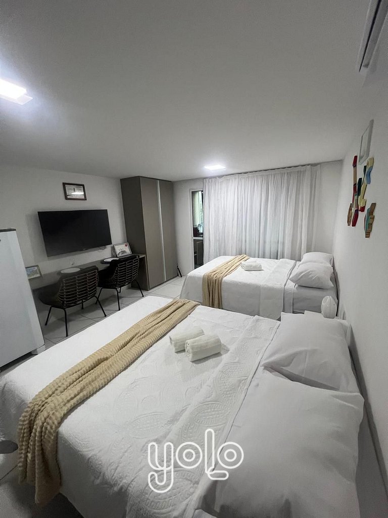 Studio no Beach Flat Serrambi #115