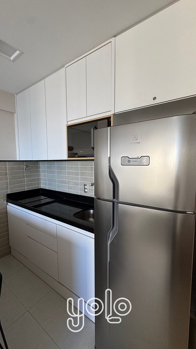 Studio em Boa Viagem: Conforto e vista mar #503