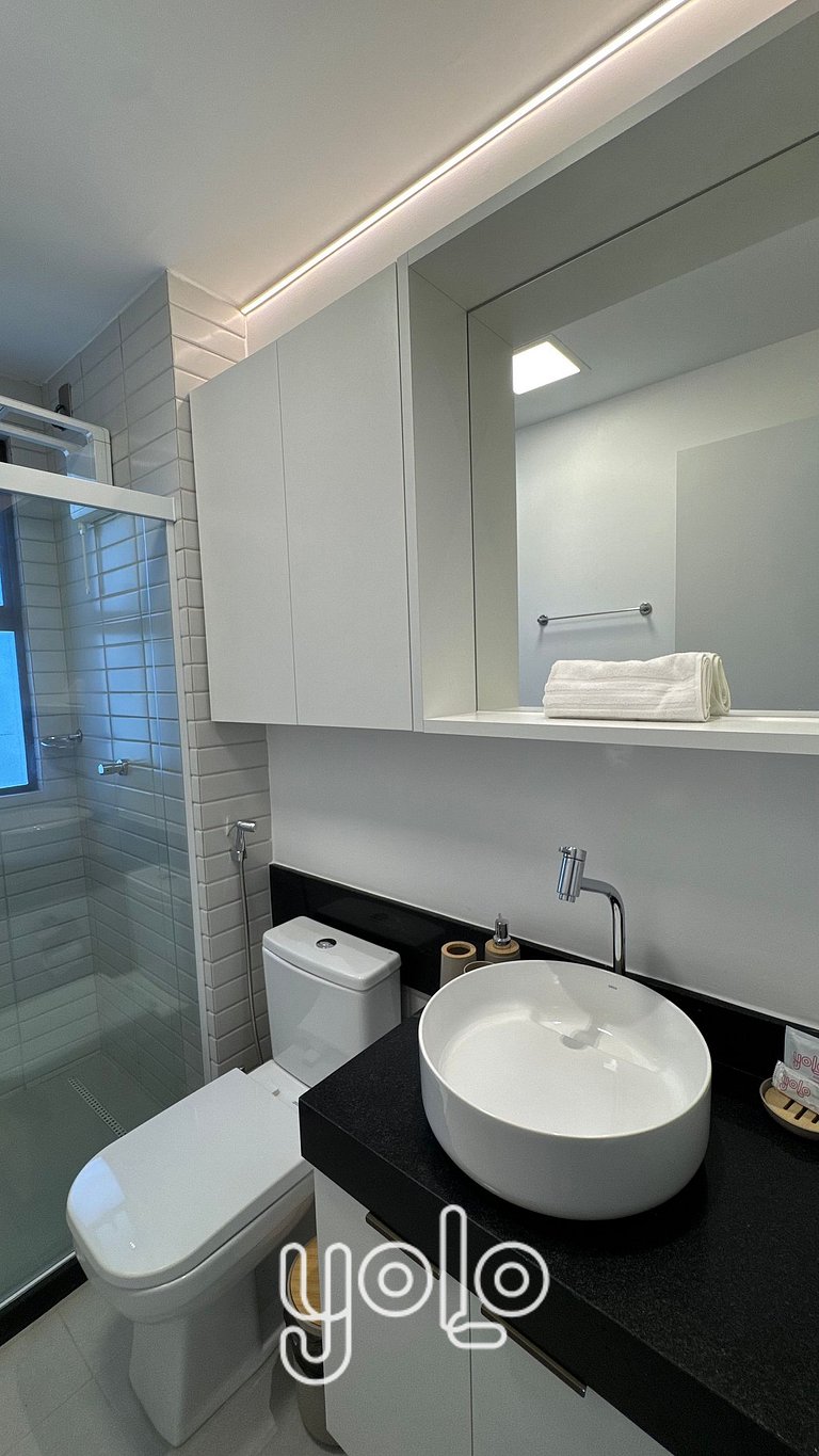 Flat 2 quartos | 100m da praia de BV #1001