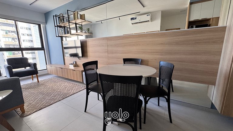 Flat 2 quartos | 100m da praia de BV #1001