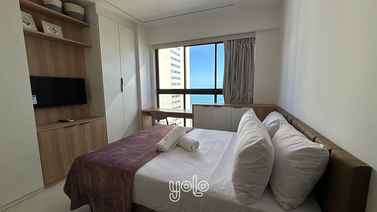 Flat 2 quartos | 100m da praia de BV #1001