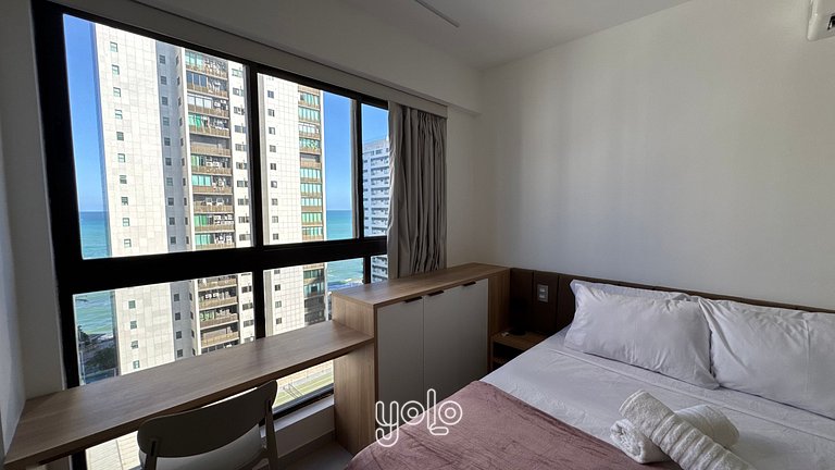 Flat 2 quartos | 100m da praia de BV #1001