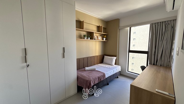 Flat 2 quartos | 100m da praia de BV #1001
