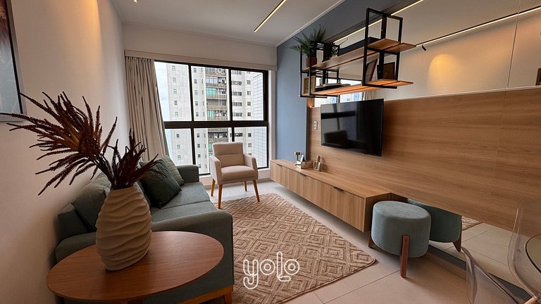 Flat Moderno Vista Mar Boa Viagem #1201