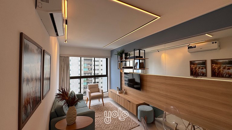 Flat Moderno Vista Mar Boa Viagem #1201