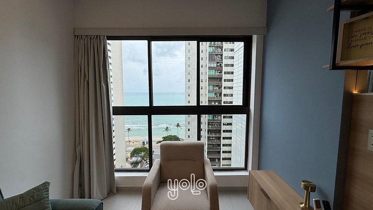 Flat Moderno Vista Mar Boa Viagem #1201