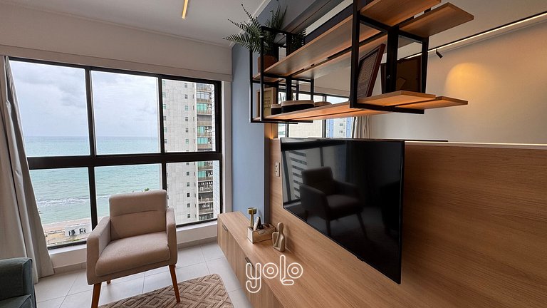 Flat Moderno Vista Mar Boa Viagem #1201