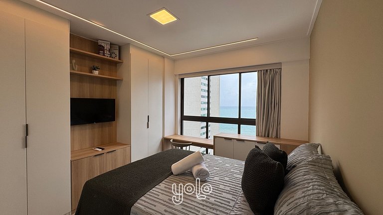 Flat Moderno Vista Mar Boa Viagem #1201