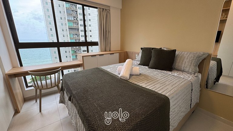 Flat Moderno Vista Mar Boa Viagem #1201