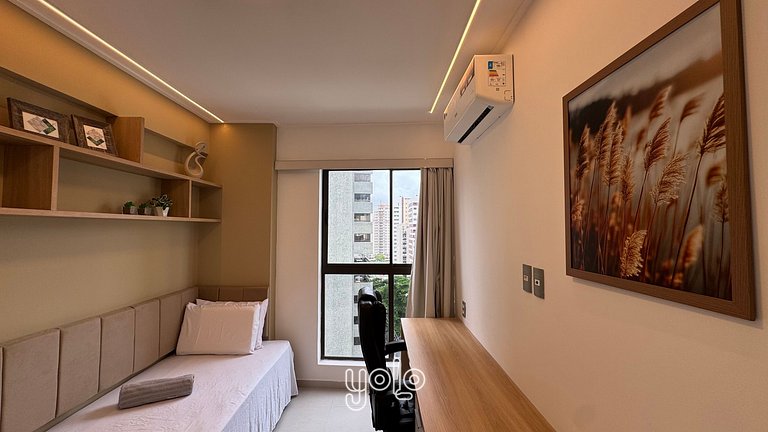 Flat Moderno Vista Mar Boa Viagem #1201