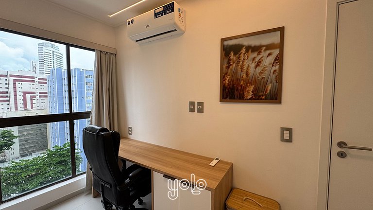 Flat Moderno Vista Mar Boa Viagem #1201