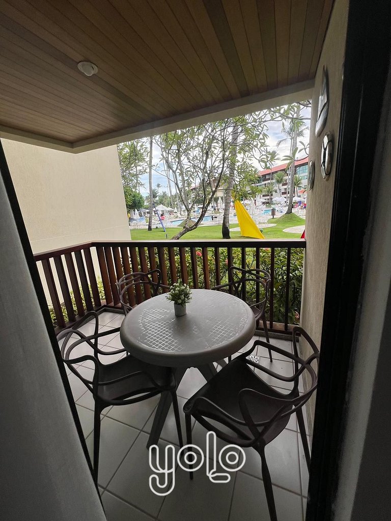 Flat no Marulhos Resort com Vista Piscina #105