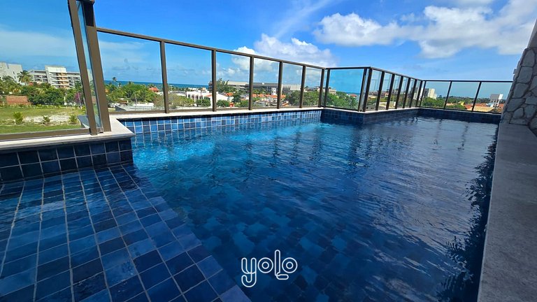 Studio com Jacuzzi na Praia dos Carneiros