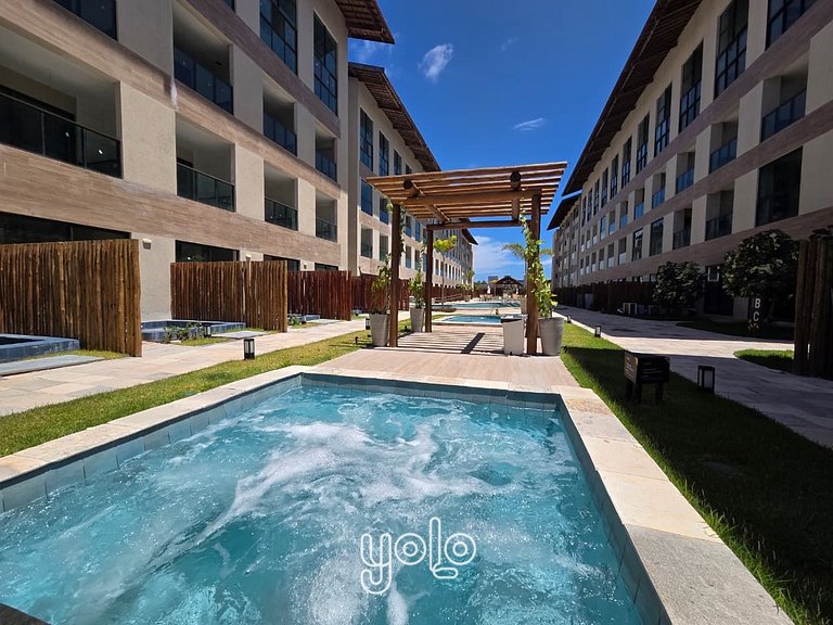 Studio com Jacuzzi na Praia dos Carneiros