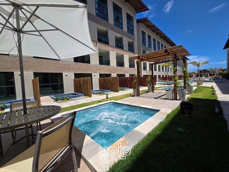 Studio com Jacuzzi na Praia dos Carneiros