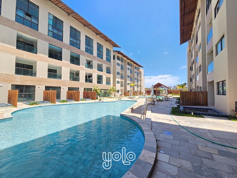 Studio com Jacuzzi na Praia dos Carneiros