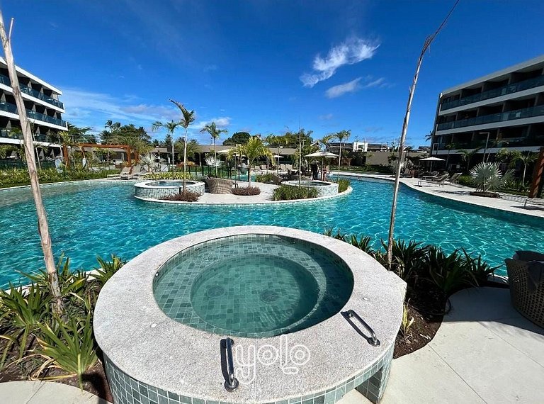 Studio com vista piscina no Beach Class Verano