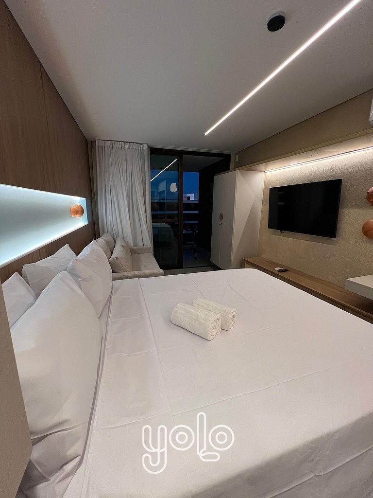 Studio com vista piscina no Beach Class Verano