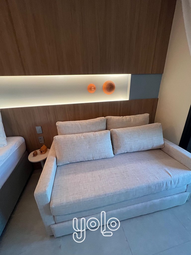 Studio com vista piscina no Beach Class Verano