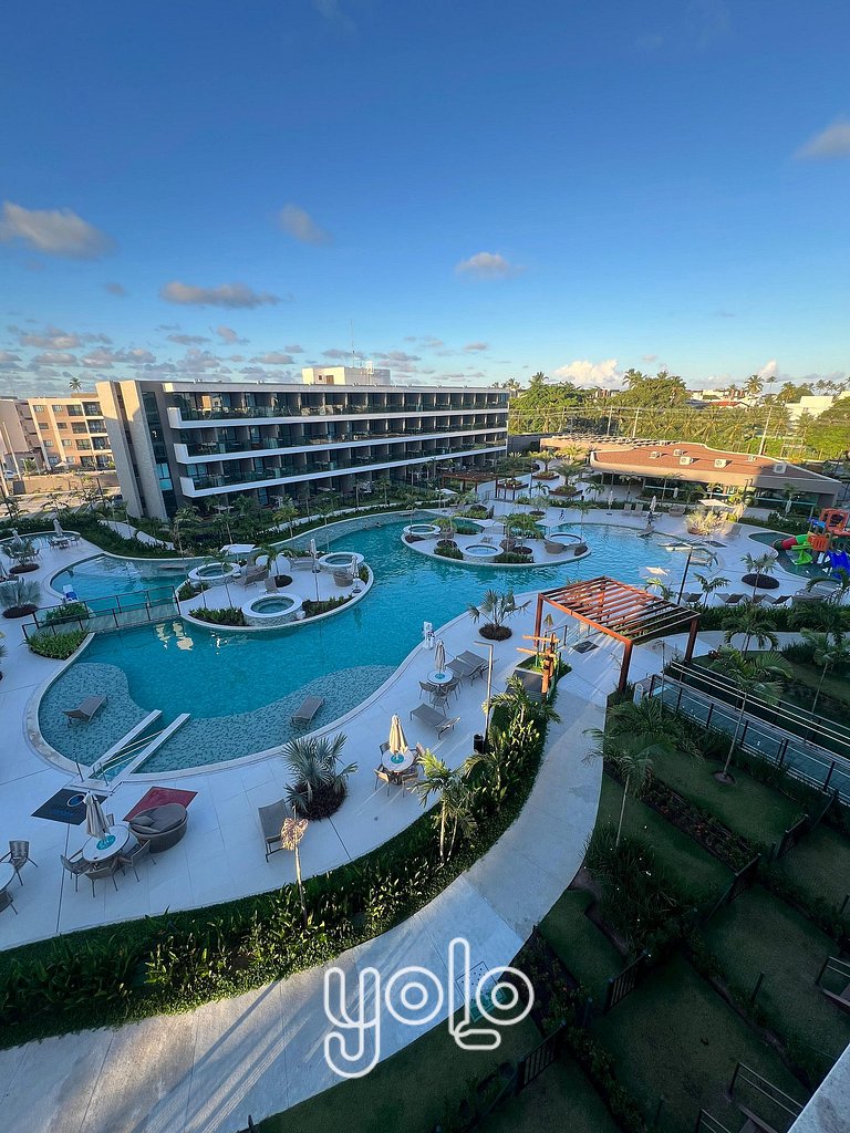 Studio com vista piscina no Beach Class Verano