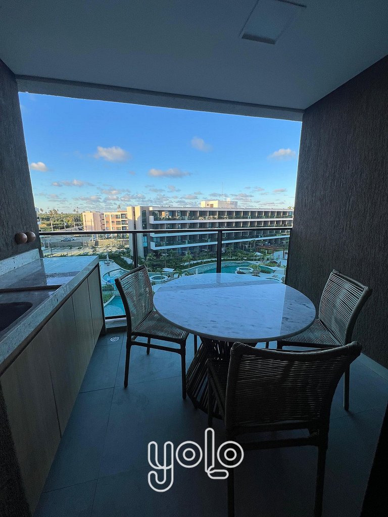 Studio com vista piscina no Beach Class Verano