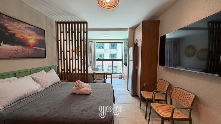 Flat studio na Praia dos Carneiros #102