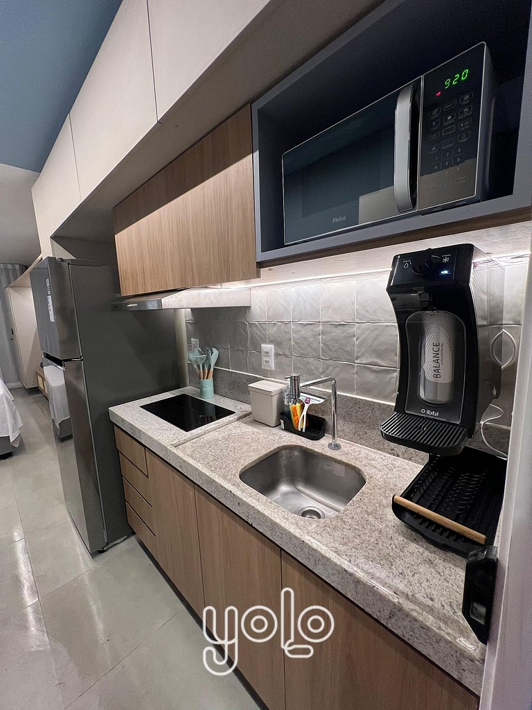 Studio com vista piscina no Beach Class Verano