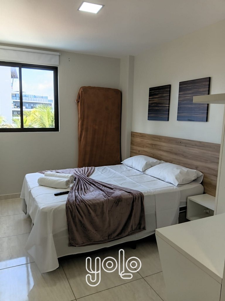 Flat 3qts no Aloha Residence – Porto de Galinhas